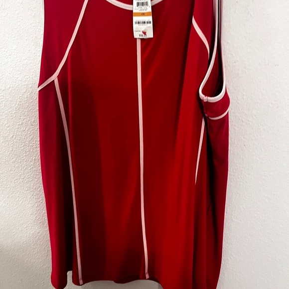 - New Alfani  Red Sleeveless top   4x - Picture 2 of 15